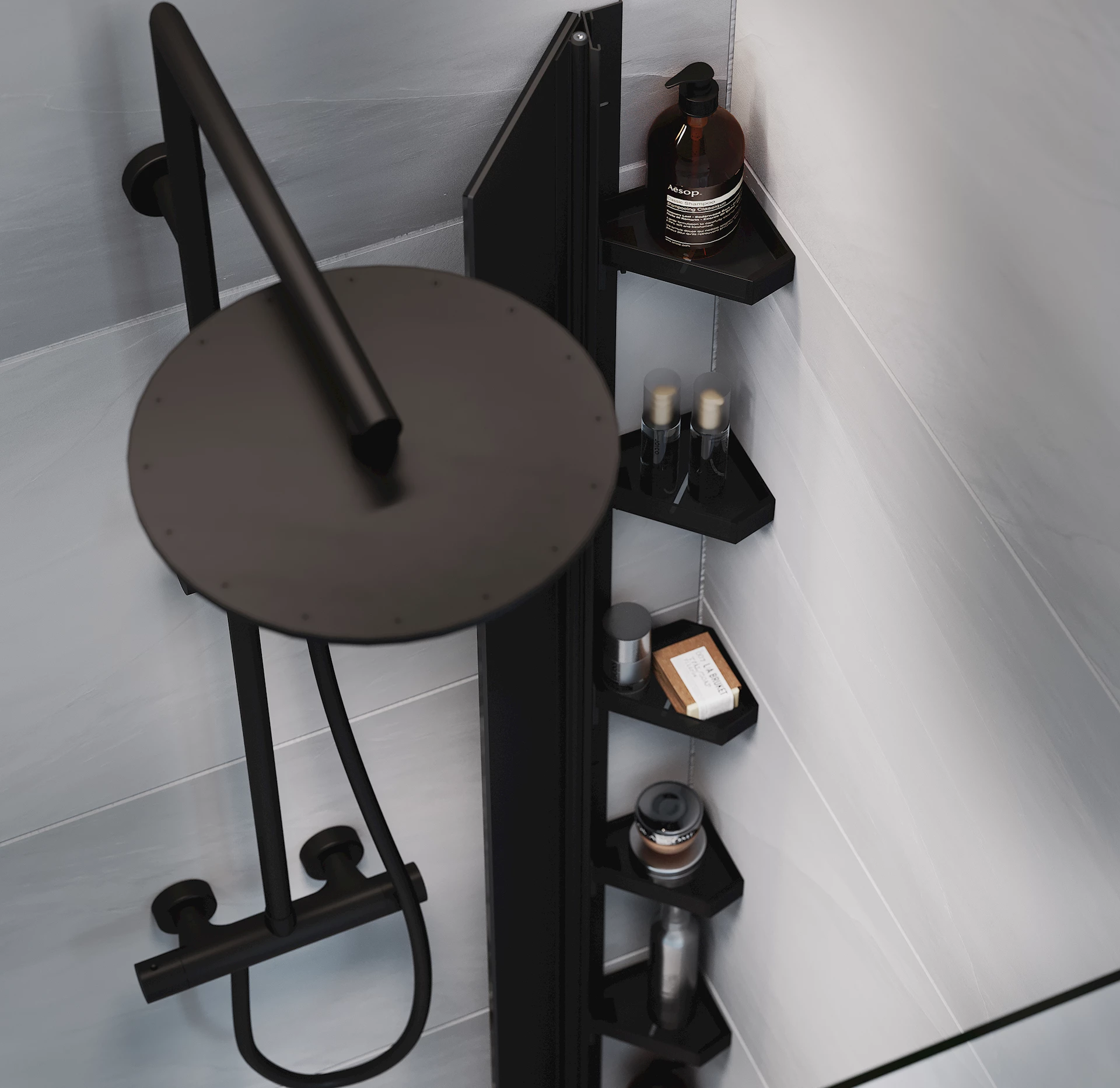 NRF6294251 - Hide dusjhylle, sort - 