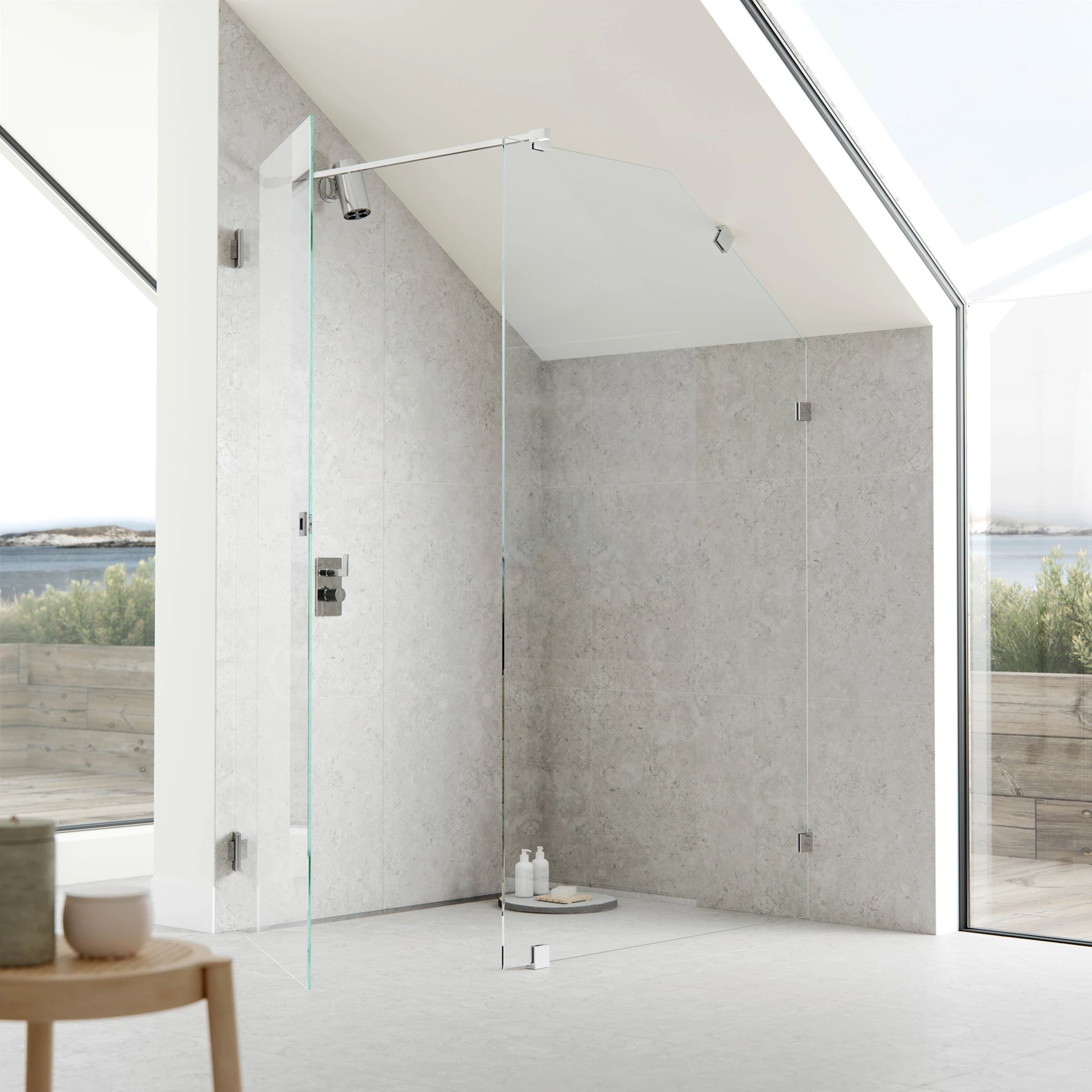 ART11302500 - ARC 13 måltilpasset dusjvegg - 