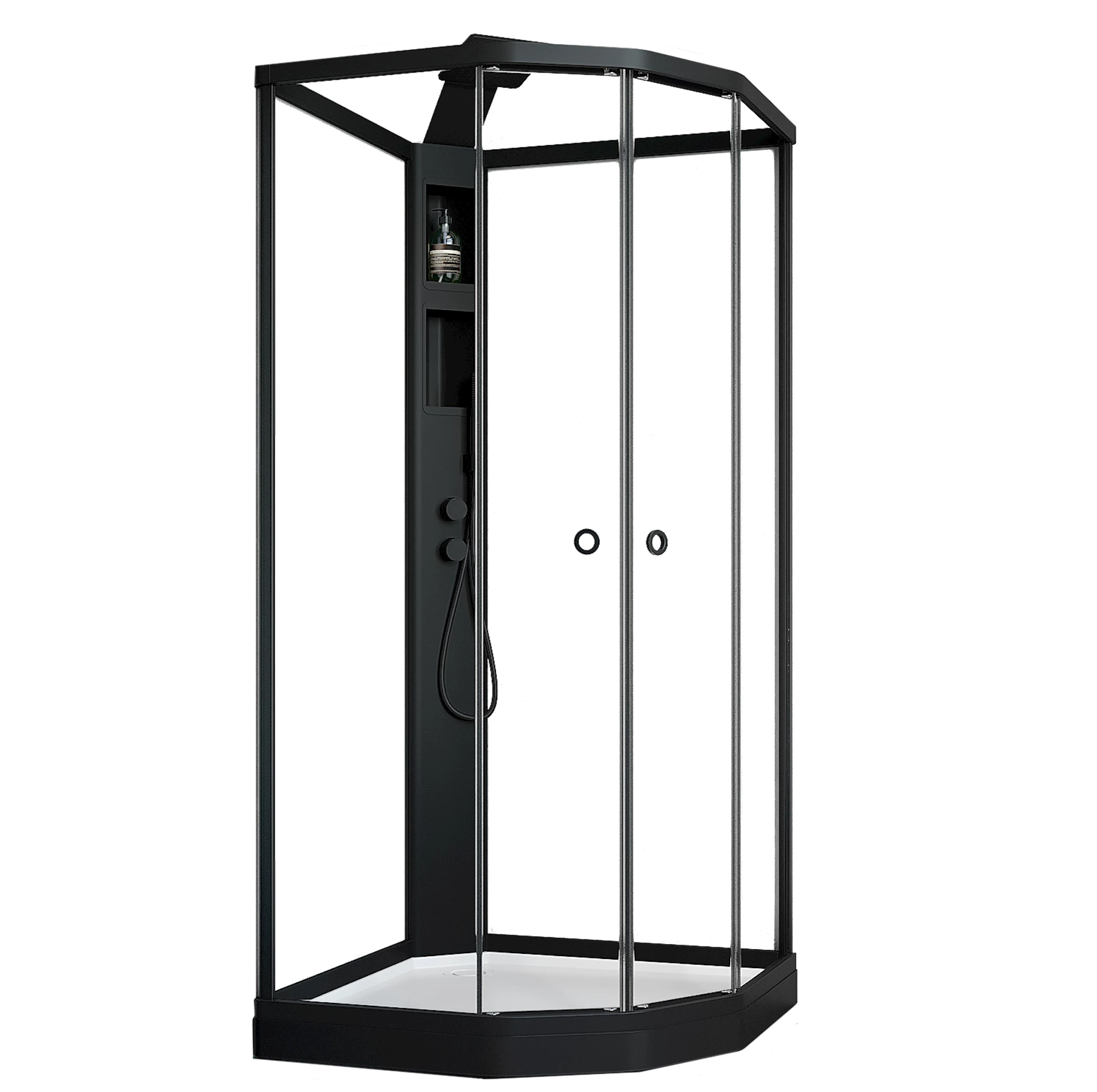 ART7365932 - Flow Semi dusjkabinett, sort - 